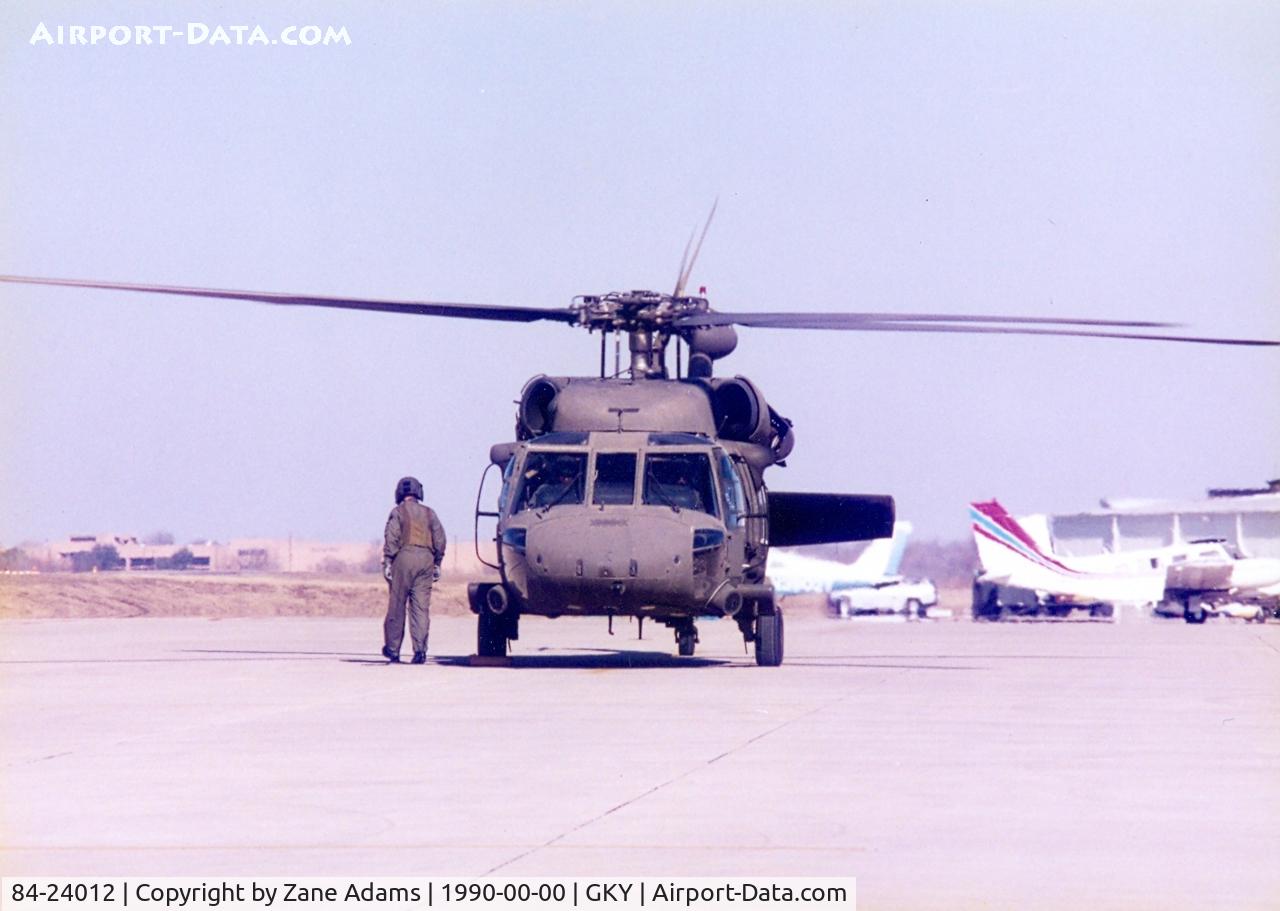 84-24012, 1984 Sikorsky UH-60A Black Hawk C/N 70.976, At Arlington Municipal