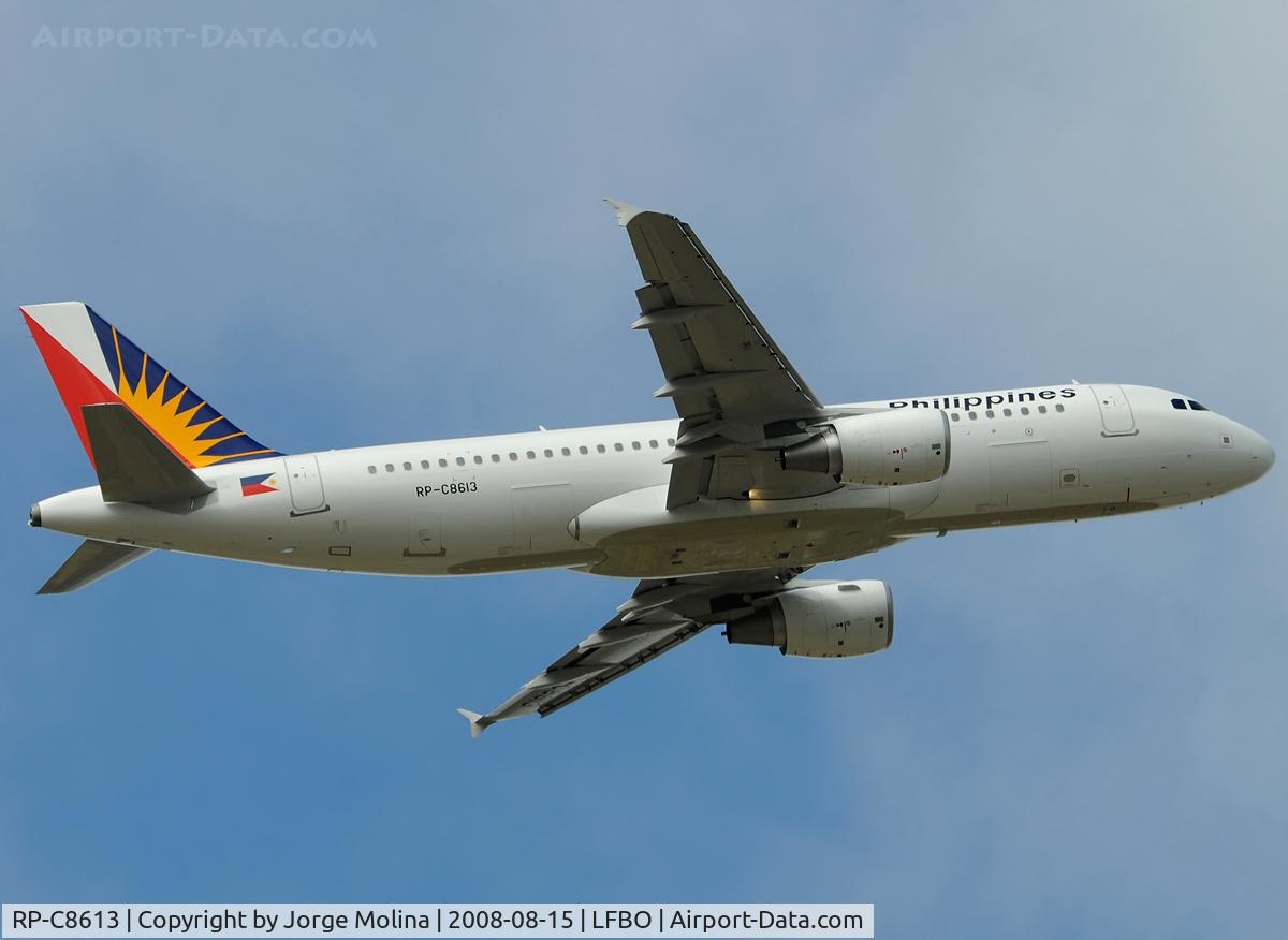 RP-C8613, 2008 Airbus A320-214 C/N 3579, Departure on flight delivery (15AUG/2008).