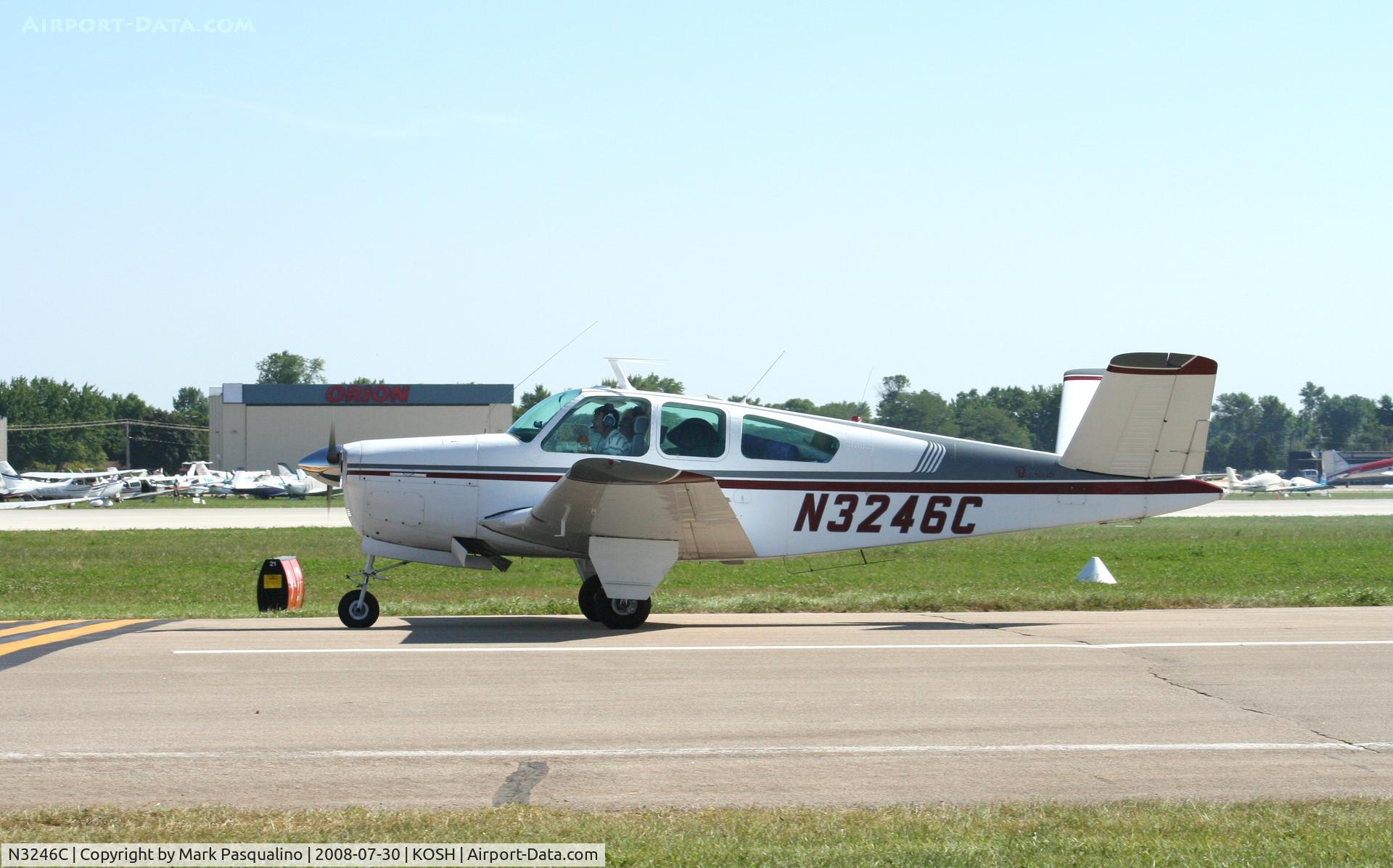 N3246C, 1954 Beech E35 C/N D-3911, Beech E35