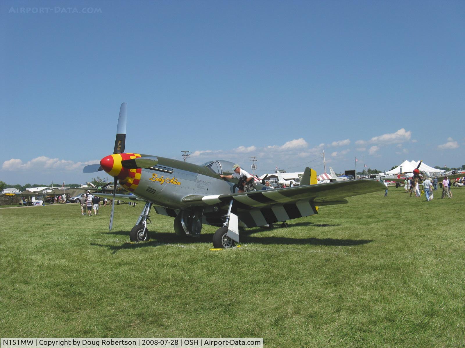 N151MW, 1945 North American P-51D Mustang C/N 124-48386, 1945 North American/Aero Classics P-51D MUSTANG 'Lady Alice', Packard Liberty V-1650-1, Limited class