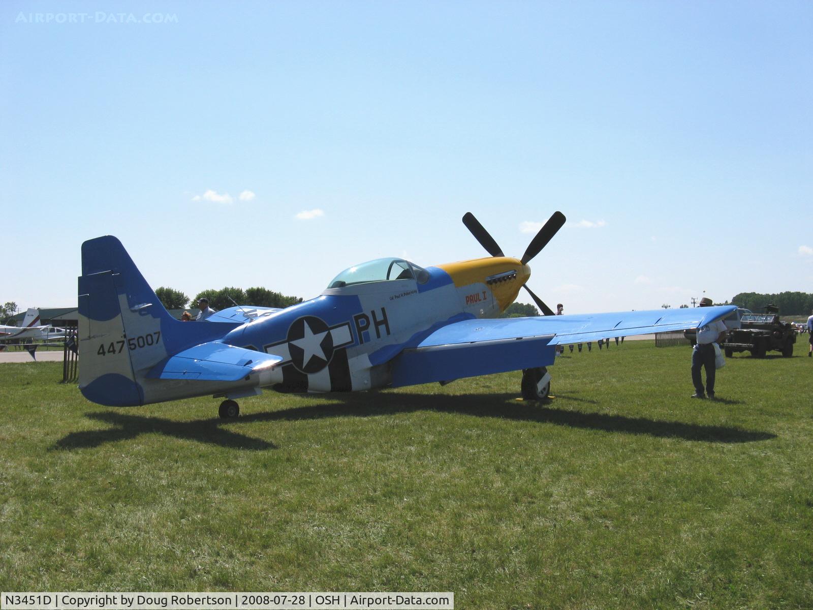 N3451D, 1944 North American F-51D Mustang C/N 122-41547, 1944 North American F-51D MUSTANG 'Paul I', Packard Rolls V-1650 1,490 Hp, Limited class
