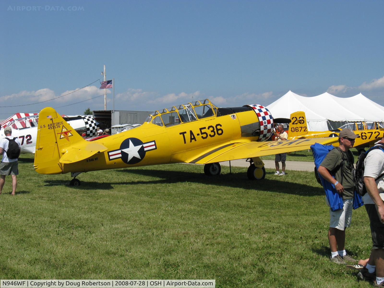 N946WF, 1941 North American T-6G Texan C/N 168-680, 1941 North American T-6G TEXAN, P&W R-1340 600 Hp