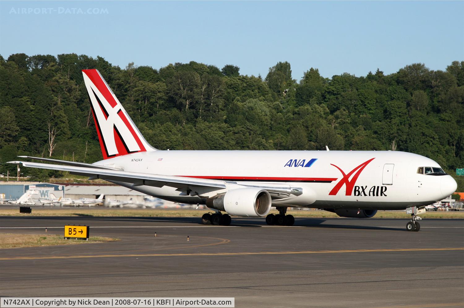 N742AX, 1983 Boeing 767-232 C/N 22217, Scheduled into BFI every week night