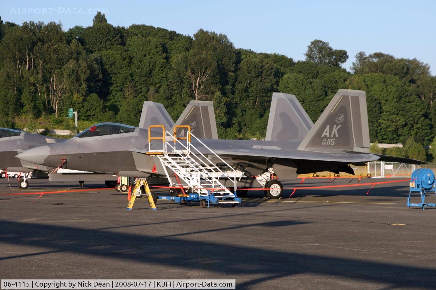 06-4115, 2006 Lockheed Martin F-22A Raptor C/N 4115, Visitor