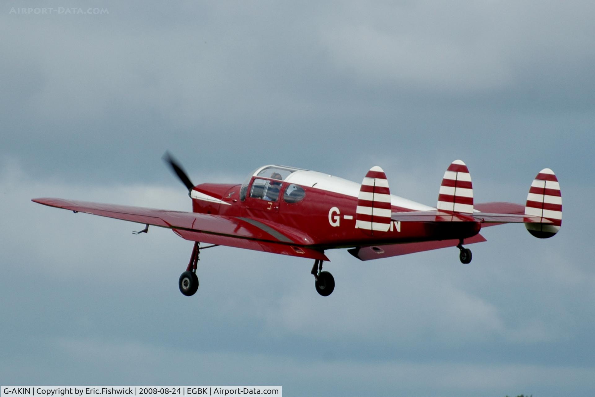 G-AKIN, 1947 Miles M38 Messenger 2A C/N 6728, 41. G-AKIN at Sywell Airshow 24 Aug 2008