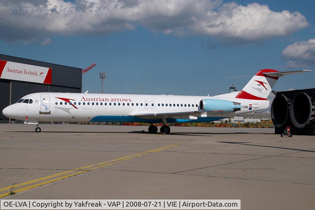 OE-LVA, 1994 Fokker 100 (F-28-0100) C/N 11490, Austrian Arrows Fokker 100