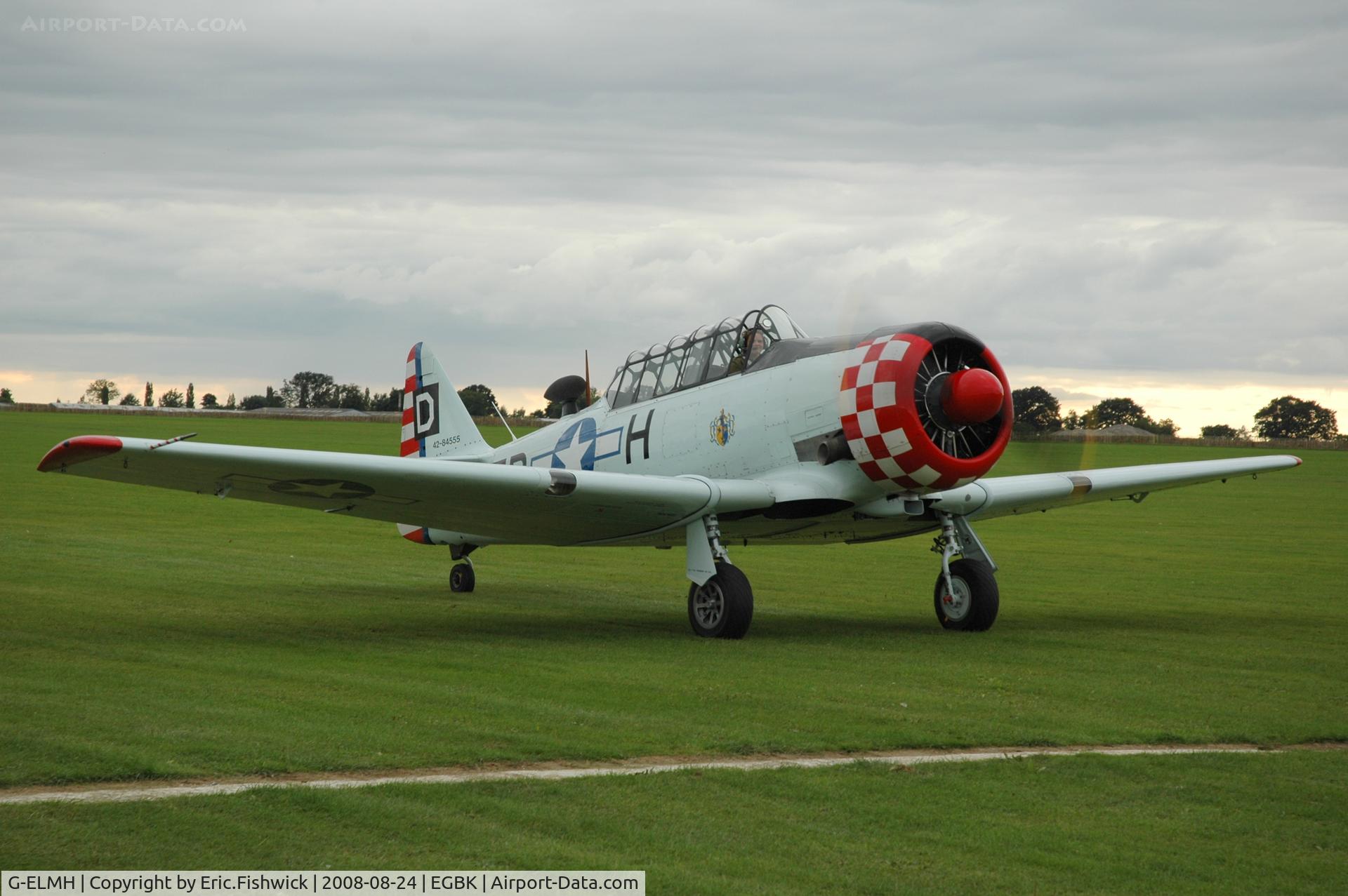 G-ELMH, 1942 North American AT-6D Harvard III C/N 88-16336 (42-84555), 3. 42-84555 at Sywell Airshow 24 Aug 2008