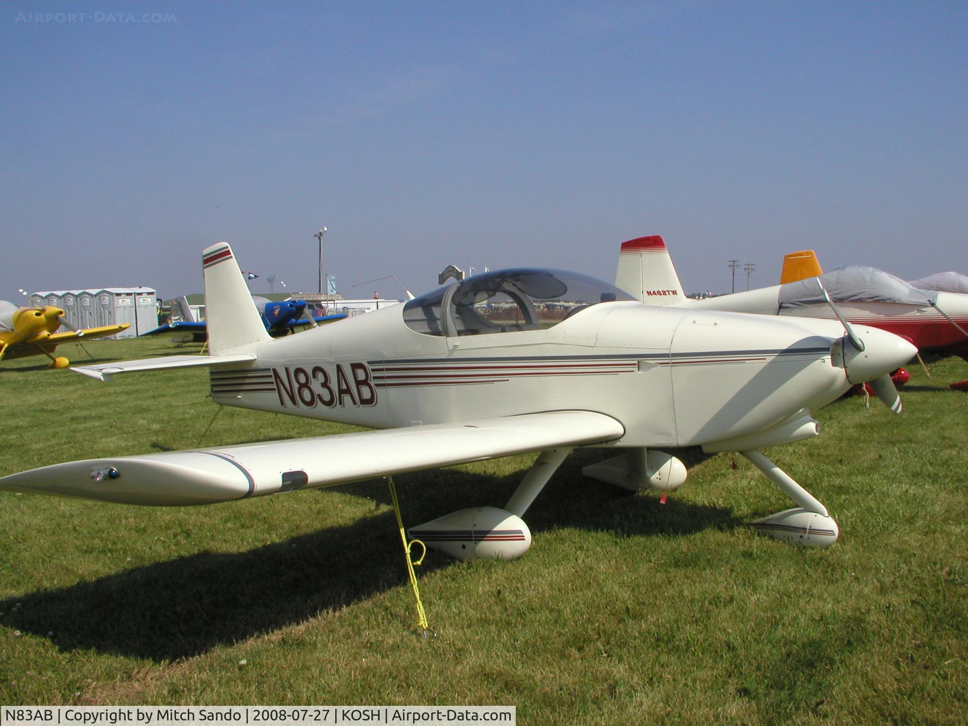 N83AB, 2004 Vans RV-6A C/N 24954, EAA AirVenture 2008.