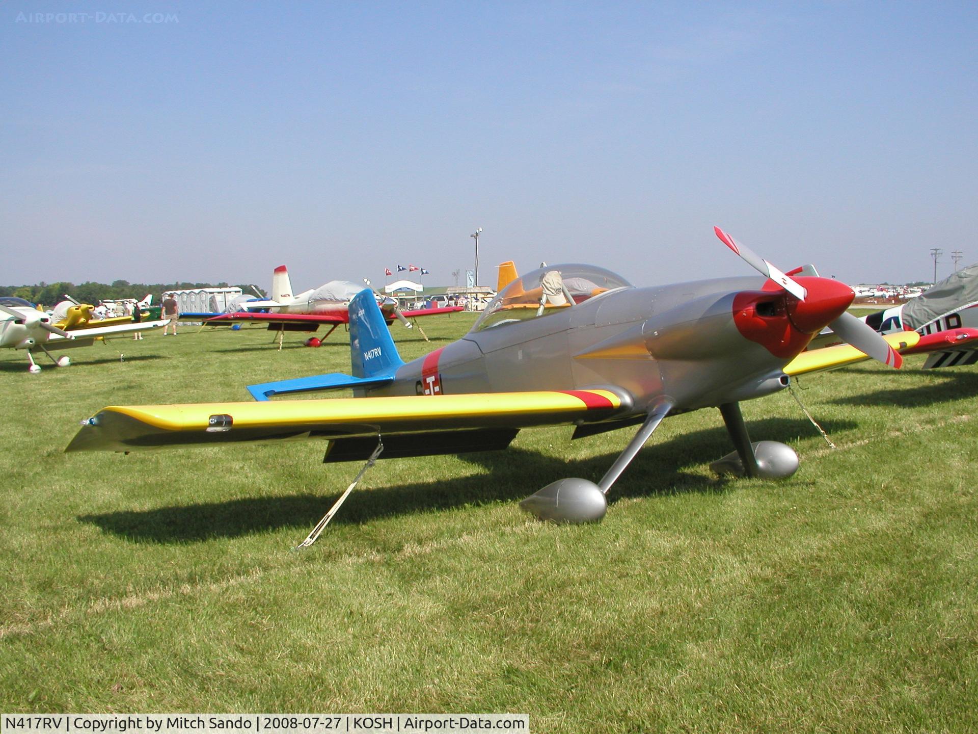 N417RV, Vans RV-4 C/N 2010, EAA AirVenture 2008.