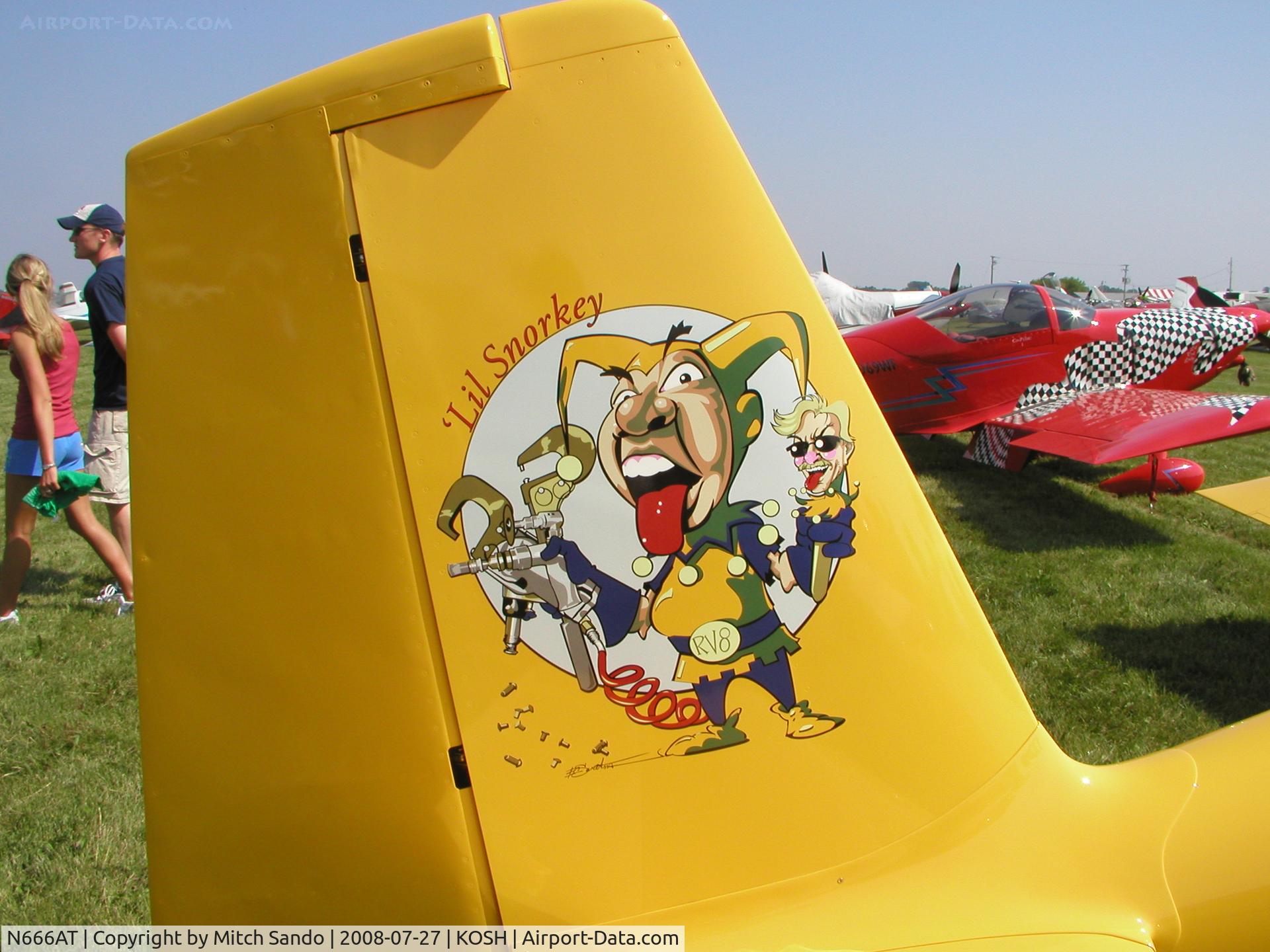 N666AT, 2007 Vans RV-8 C/N 81264, EAA AirVenture 2008.