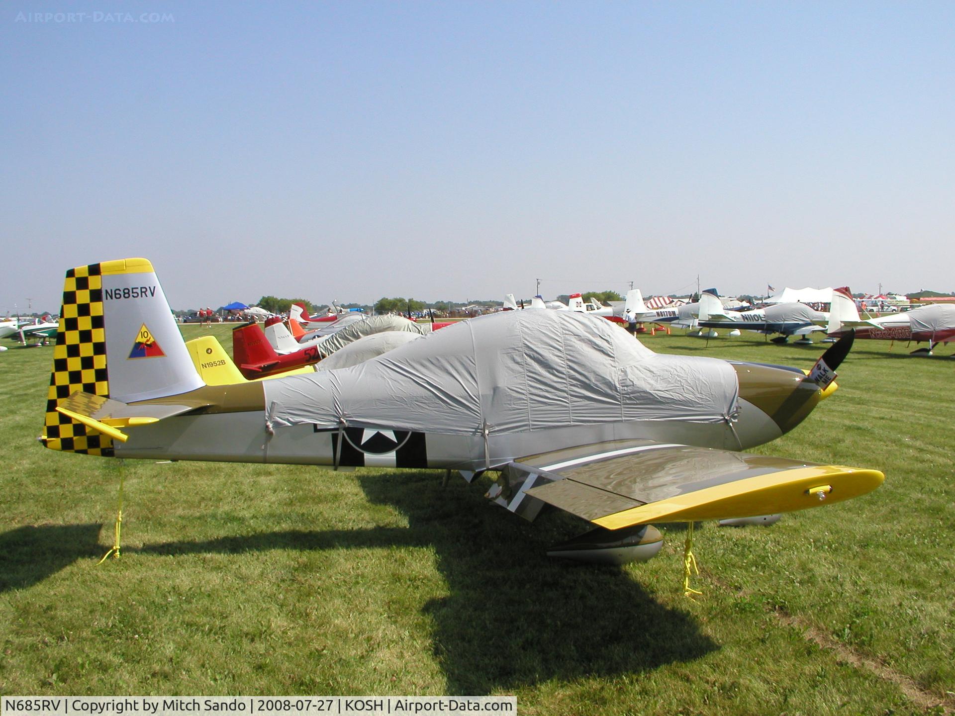 N685RV, 2007 Vans RV-8A C/N 81018, EAA AirVenture 2008.