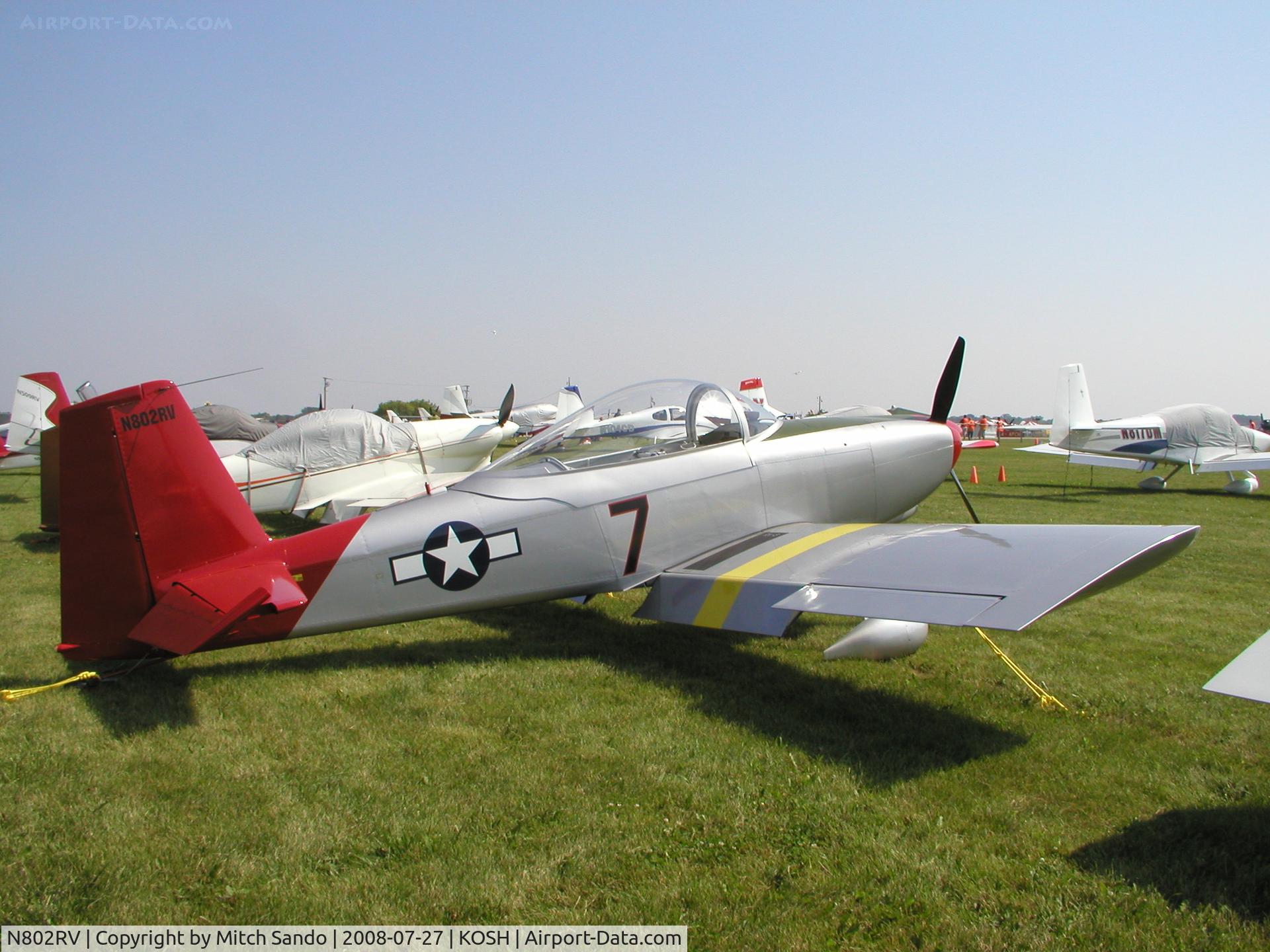 N802RV, 2006 Vans RV-8 C/N 80423, EAA AirVenture 2008.