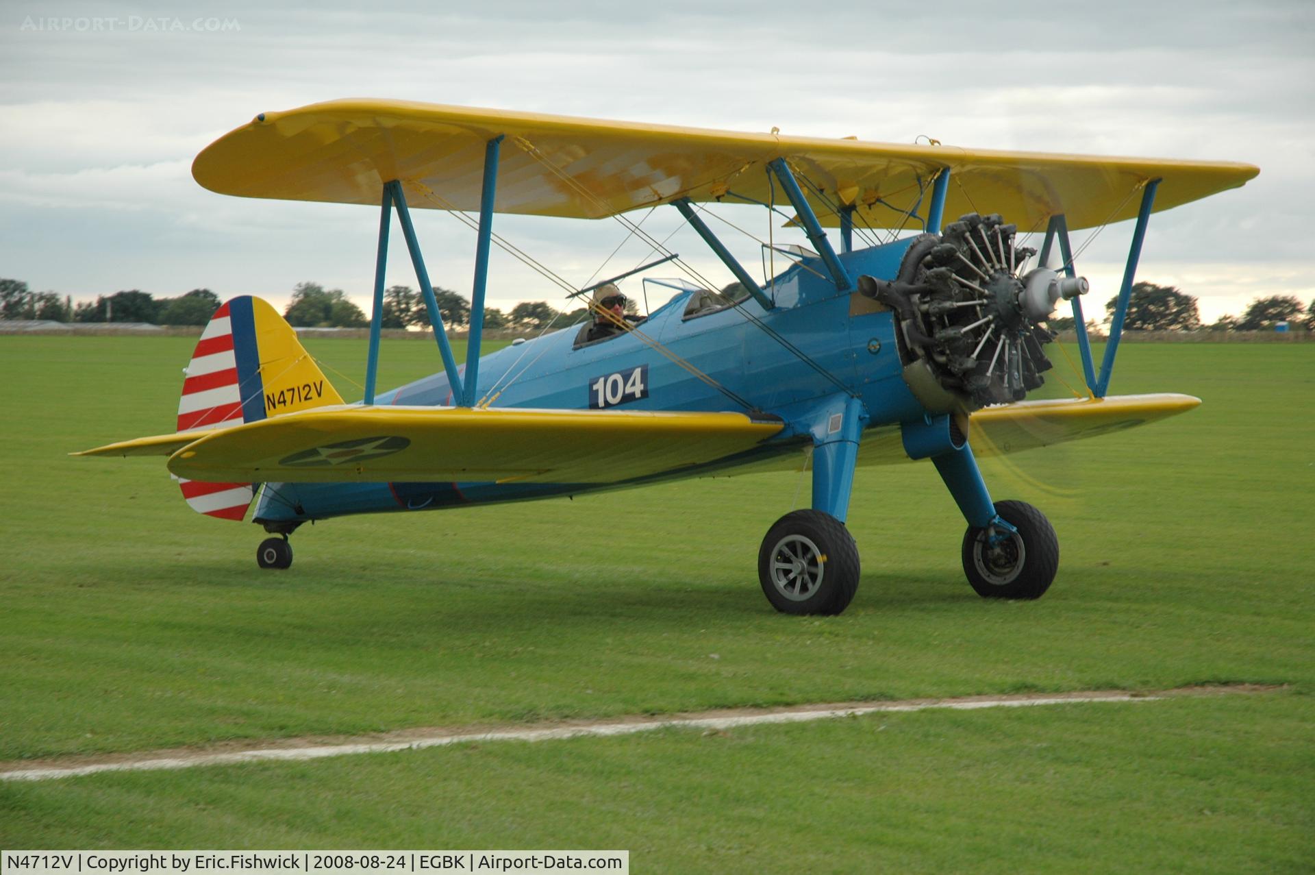 N4712V, 1949 Boeing E75 C/N 75-5094, 3. N4712V at Sywell Airshow 24 Aug 2008
