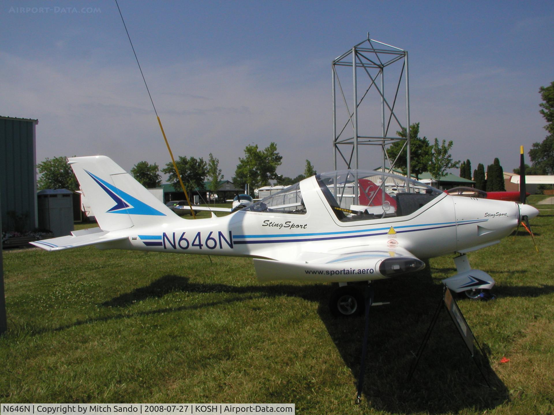 N646N, 2006 TL Ultralight TL-2000 Sting Sport C/N TLUSA139, EAA AirVenture 2008.