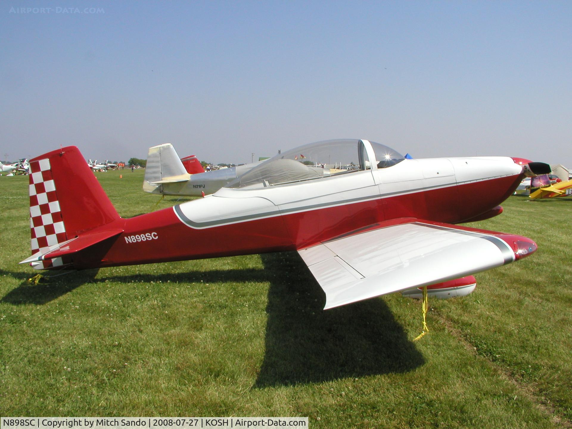 N898SC, 2007 Vans RV-8 C/N 80533, EAA AirVenture 2008.