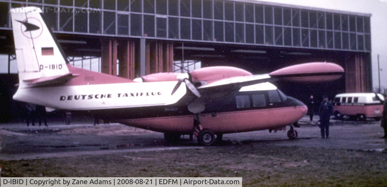 D-IBID, Piaggio P-166 C/N 367, Piaggio P.166 Deutsche Taxiflug at Nueostheim, Germany @ 1961- reported to be registered as N777Y and YV-272CP - noted in Florida @ 1991