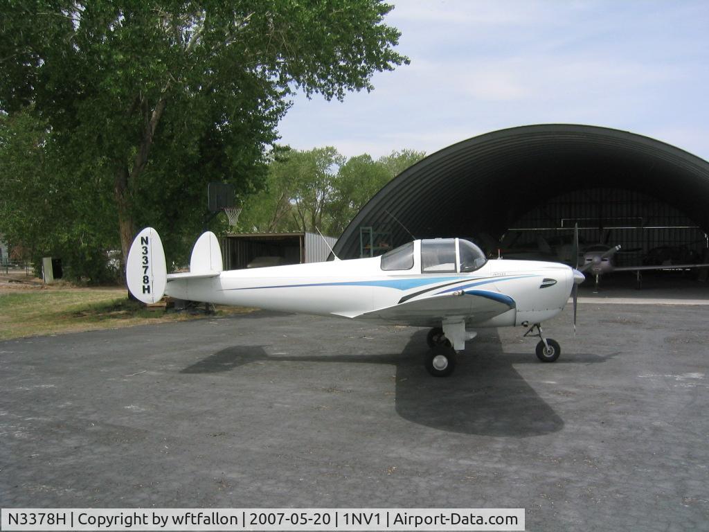 N3378H, 1946 Erco 415D Ercoupe C/N 4003, at Fallon Southwest Airpark