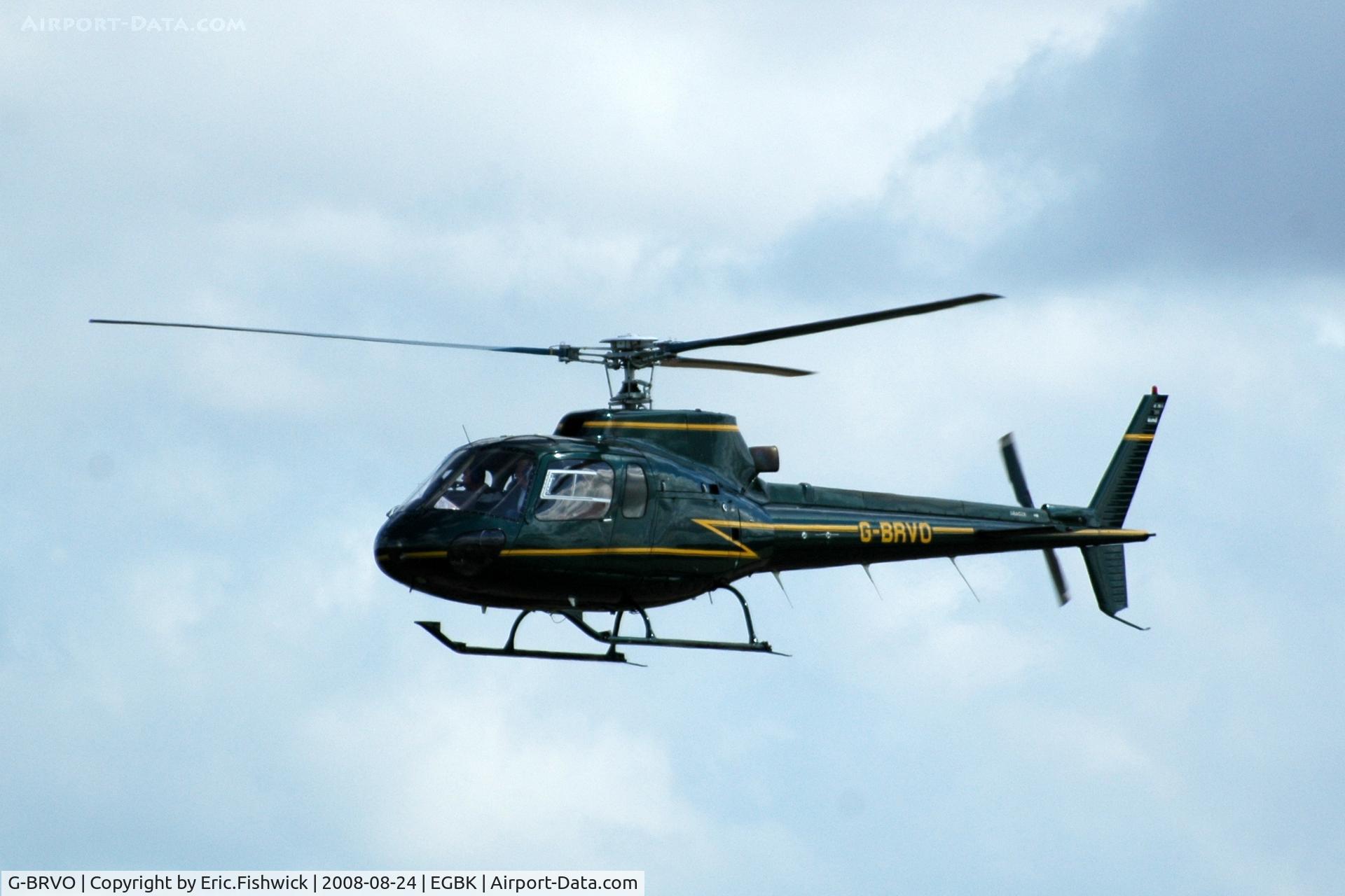 G-BRVO, 1990 Aerospatiale AS-350B Ecureuil C/N 2315, 4. G-BRVO at the Sywell Airshow 24 Aug 2008