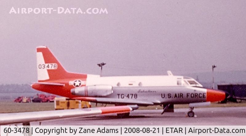 60-3478, 1960 North American NT-39A Sabreliner C/N 265-6, USAF T-39 at Ramstein AFB @ 1961