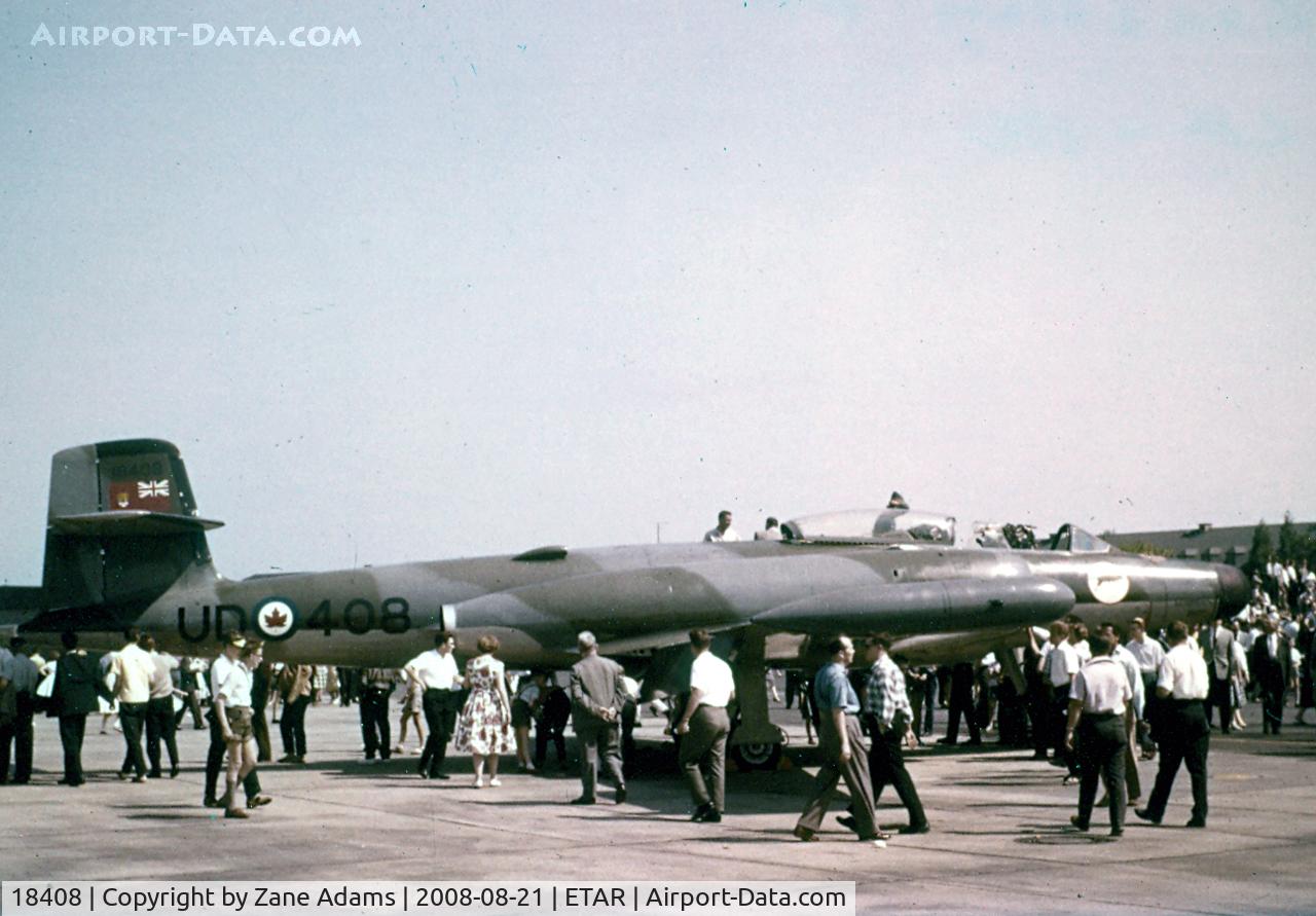 18408, 1955 Avro Canada CF-100 Mk.4B Canuck C/N Not found 18408, Avro CF-100 Canuck at ramstein AFB @ 1961