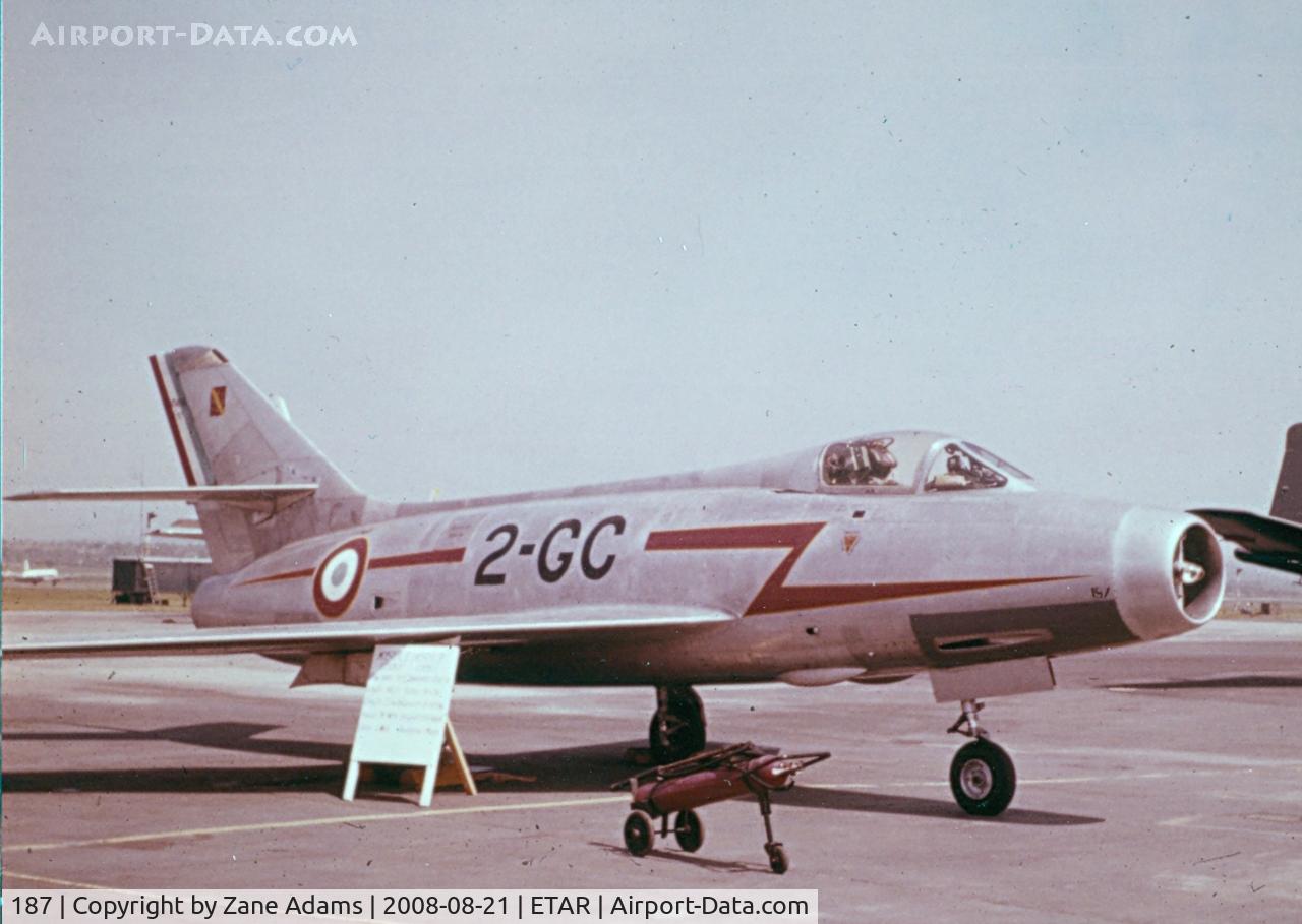 187, Dassault MD.454 Mystère IV C/N 187, French Dassault MD.454 Mystère IV at Ramstein AFB @ 1961