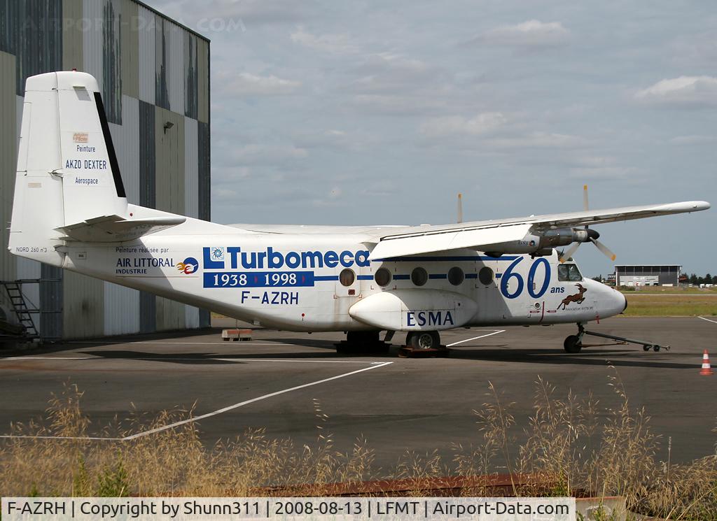 F-AZRH, Nord N-260A C/N 03, Parked here in still Turbomeca titles for the 60th anniversary...