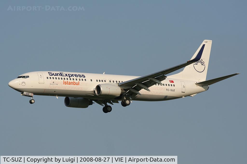 TC-SUZ, 2008 Boeing 737-8HX C/N 29649, Sun Express