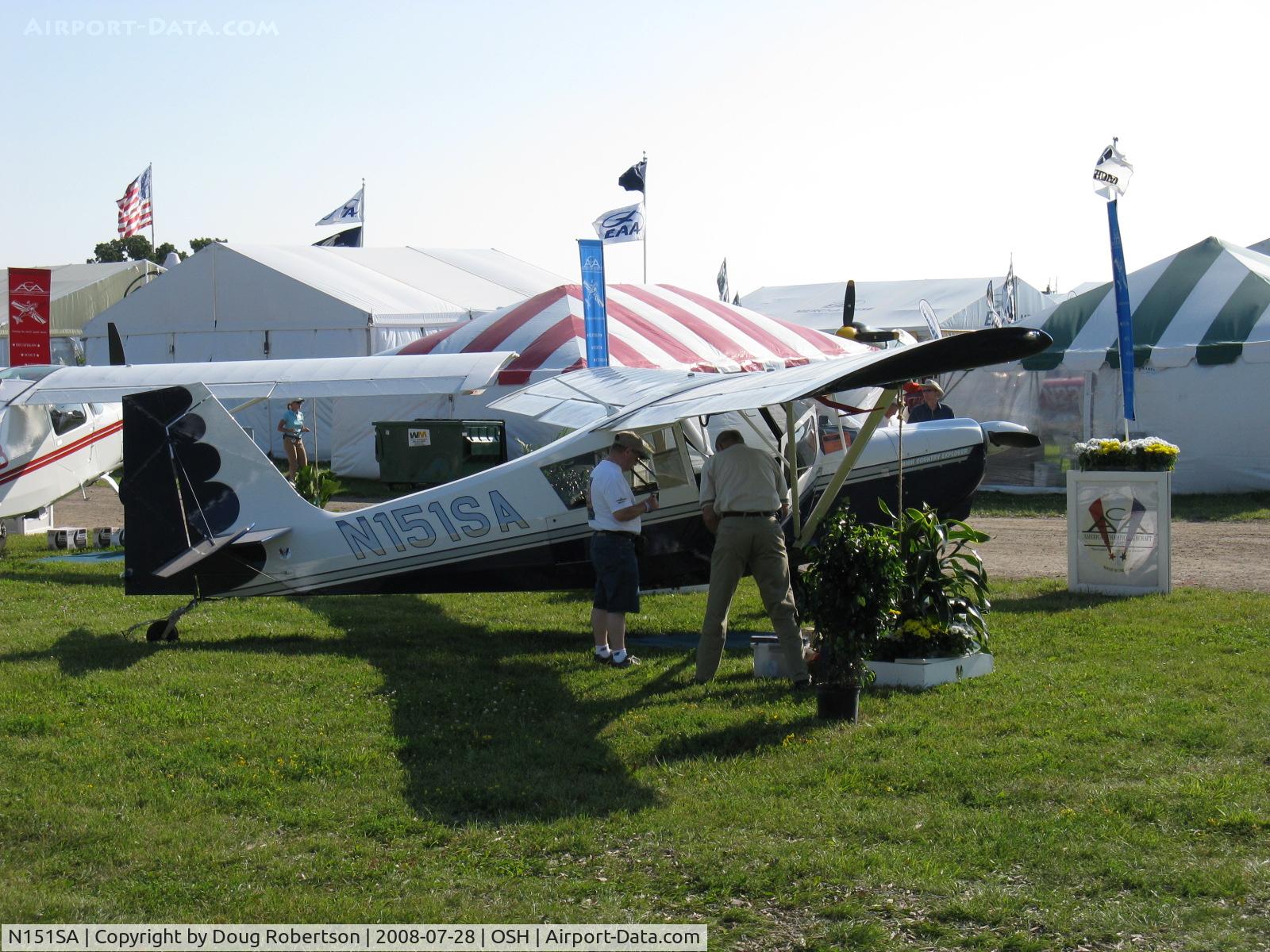 N151SA, 2008 American Champion 7GCBC C/N 1448-2008, 2008 American Champion Aircraft 7GCBC, Lycoming O-320 150 Hp
