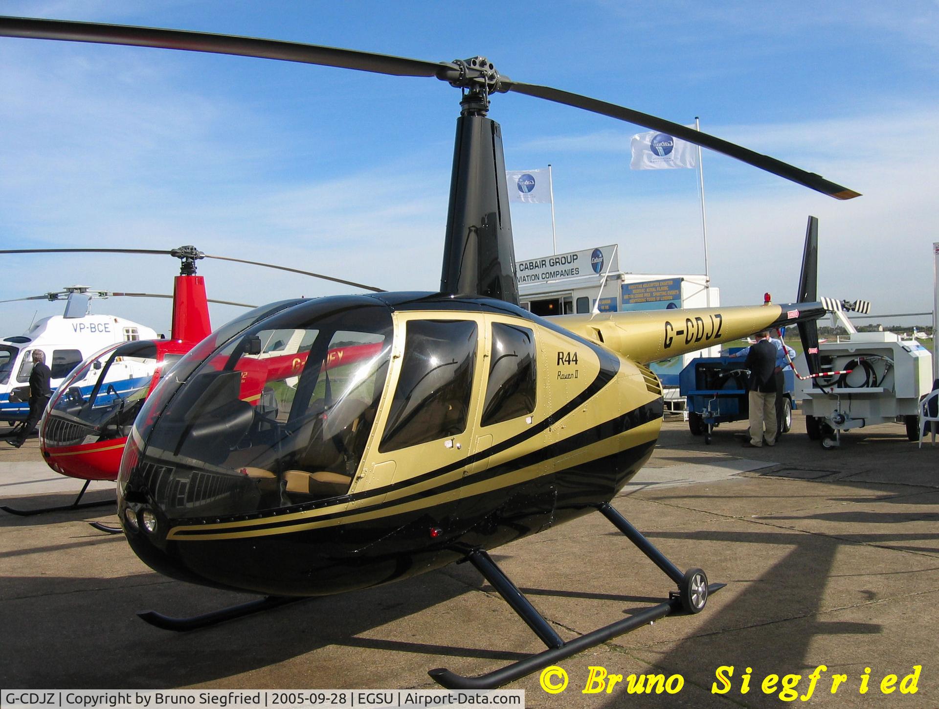 G-CDJZ, 2005 Robinson R44 Raven II C/N 10743, Duxford Helitech