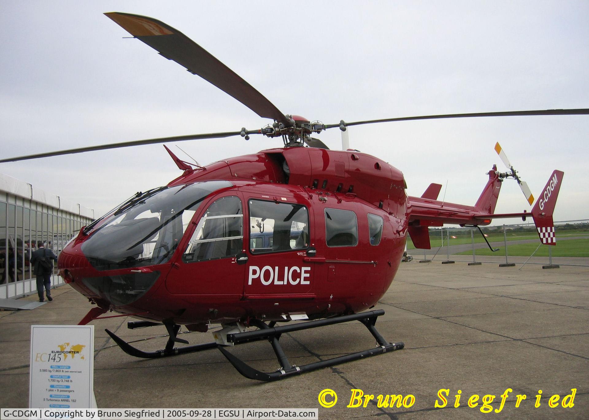 G-CDGM, 2004 Eurocopter-Kawasaki EC-145 (BK-117C-2) C/N 9063, Duxford Helitech