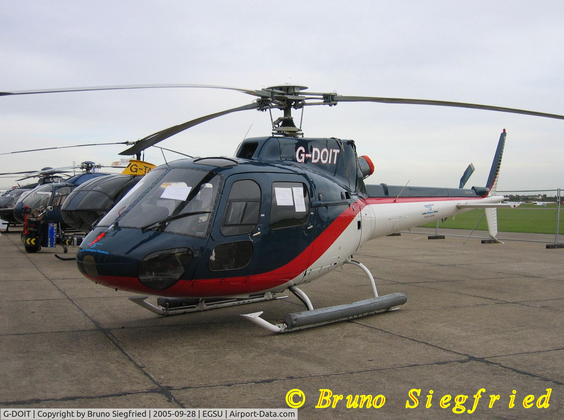 G-DOIT, 1986 Aerospatiale AS-350BB Squirrel HT1 C/N 1902, Duxford Helitech