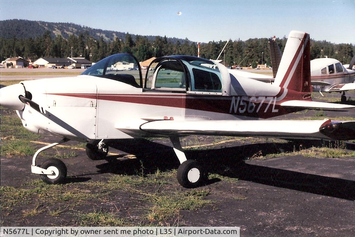 N5677L, 1969 American AA-1 Yankee C/N AA1-0077, scanned in from photo