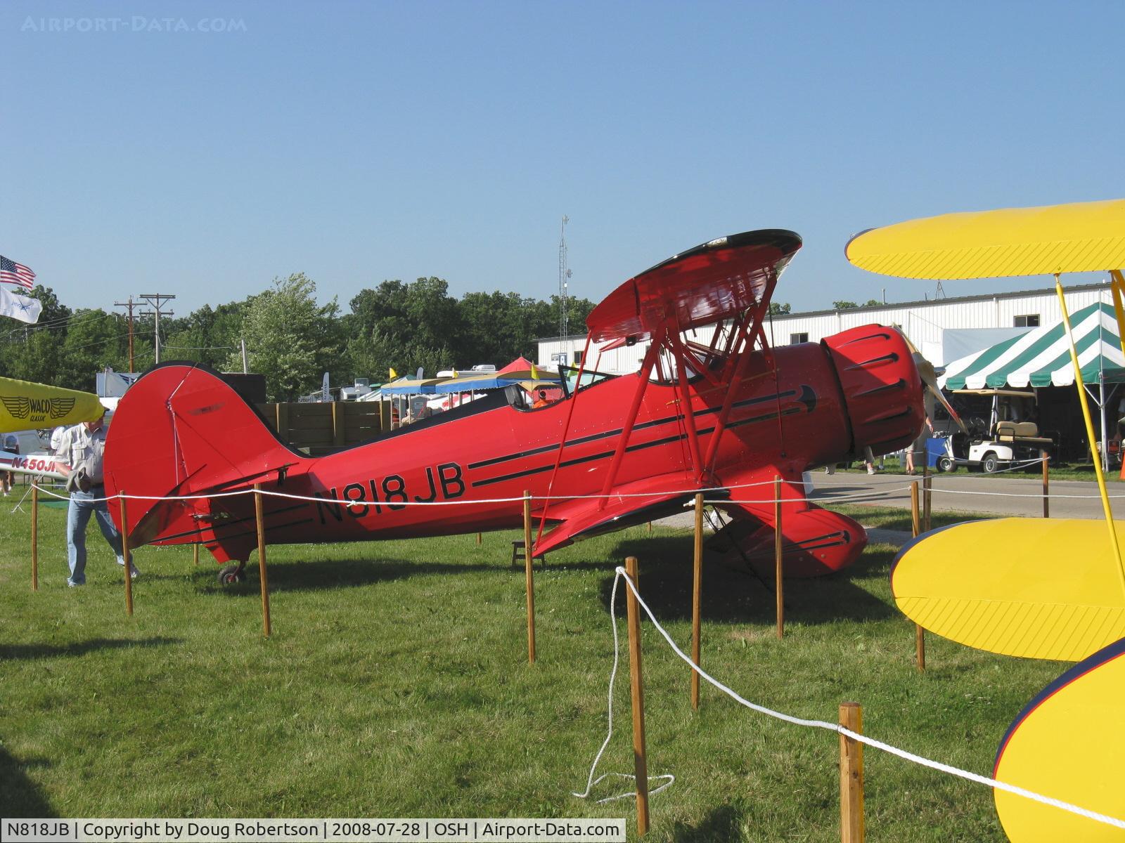 N818JB, 2002 Waco YMF-F5C C/N F5C100, 2002 Waco Classic Aircraft WACO YMF-F5C, Jacobs R-755B 275 Hp