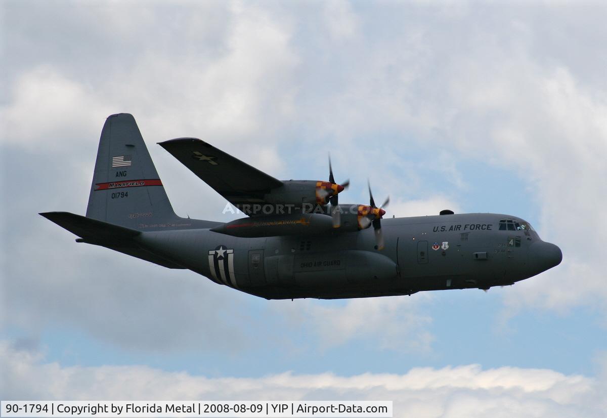 90-1794, 1990 Lockheed C-130H Hercules C/N 382-5247, Lockheed C-130 Hercules of Ohio National Guard