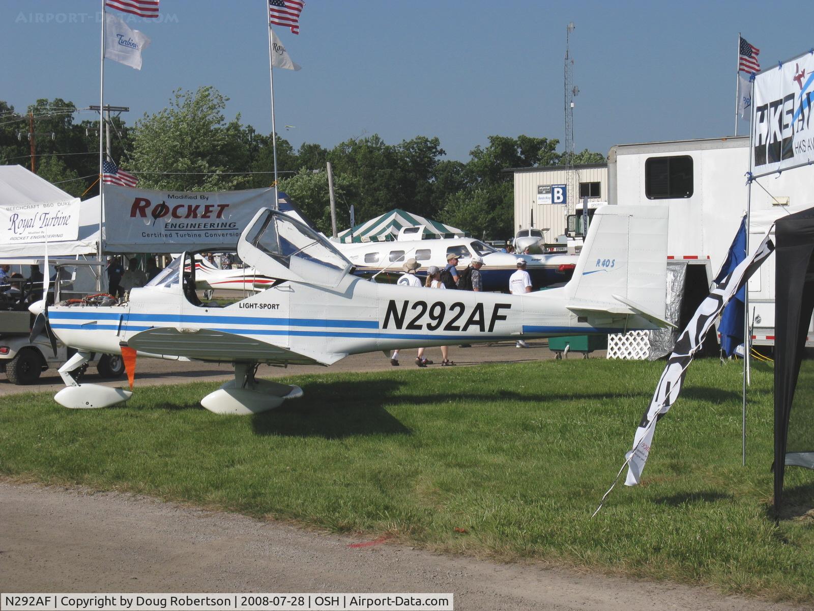 N292AF, Aerostar SA Festival R40S C/N 050309, S C AEROSTAR S. A. FESTIVAL R40S