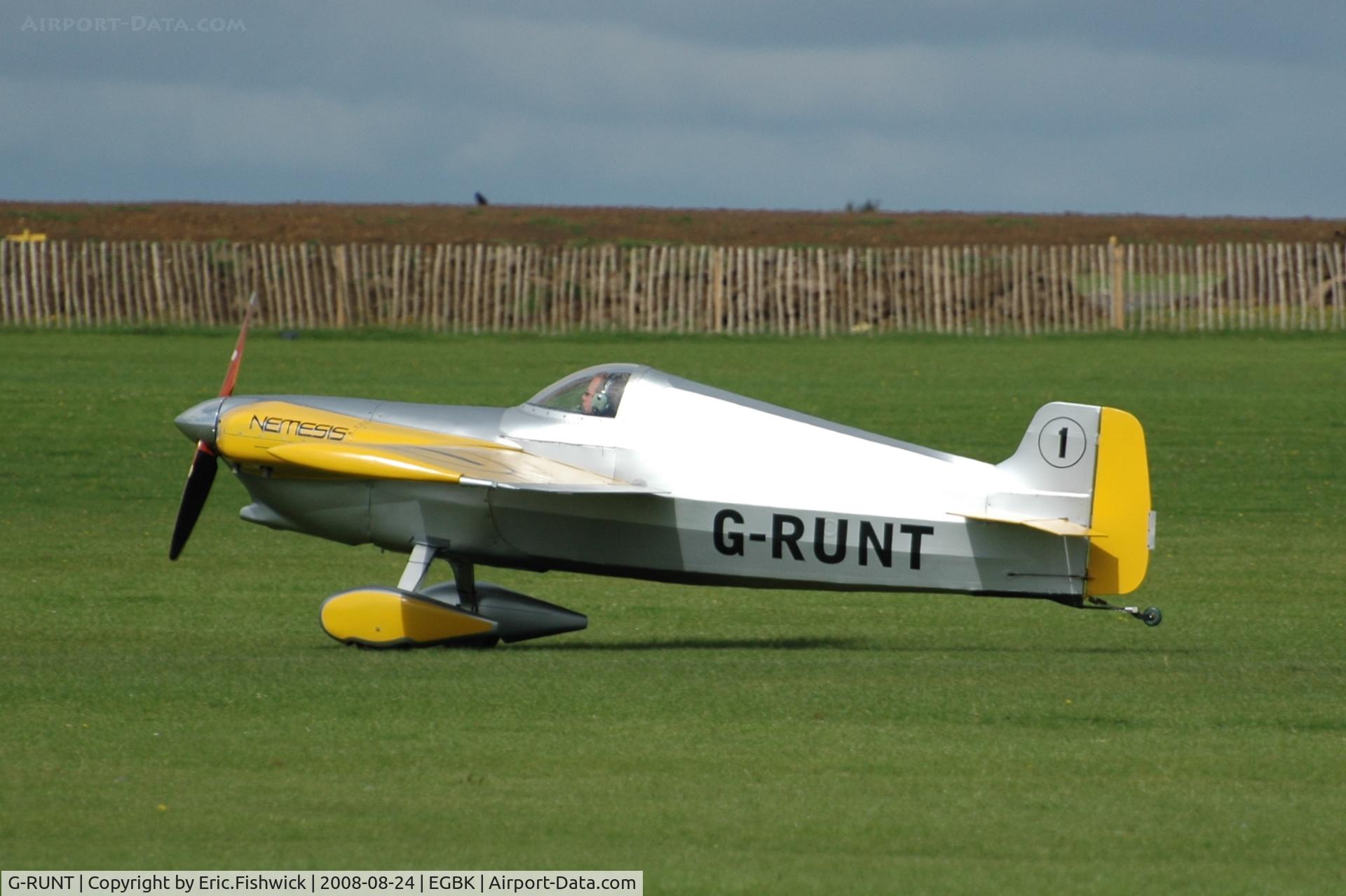 G-RUNT, 1984 Cassutt IIIM Racer C/N 161149, 1. G-RUNT at the Sywell Airshow 24 Aug 2008