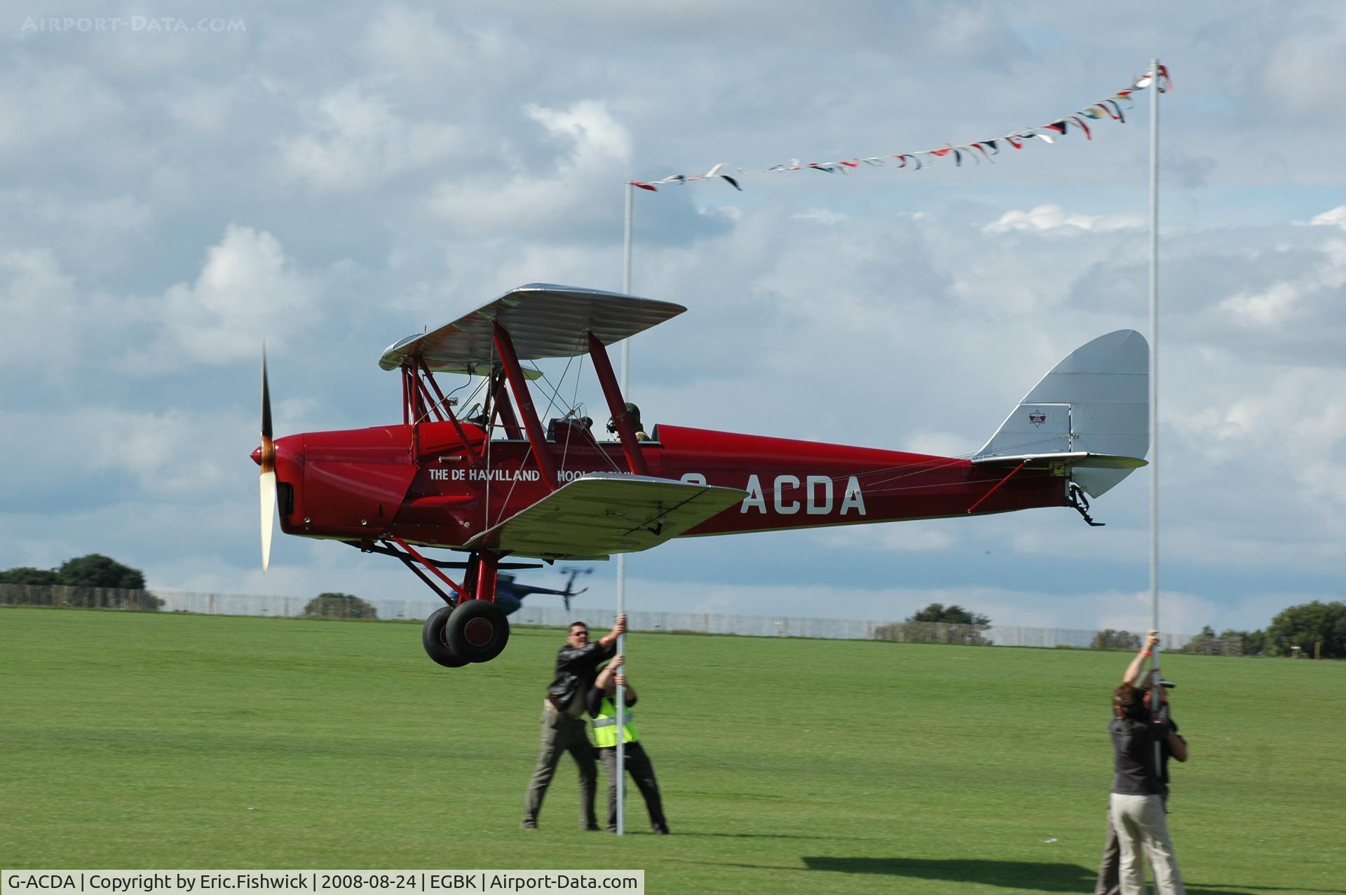 G-ACDA, 1934 De Havilland DH-82A Tiger Moth II C/N 3175, 44. G-ACDA at the Sywell Airshow 24 Aug 2008