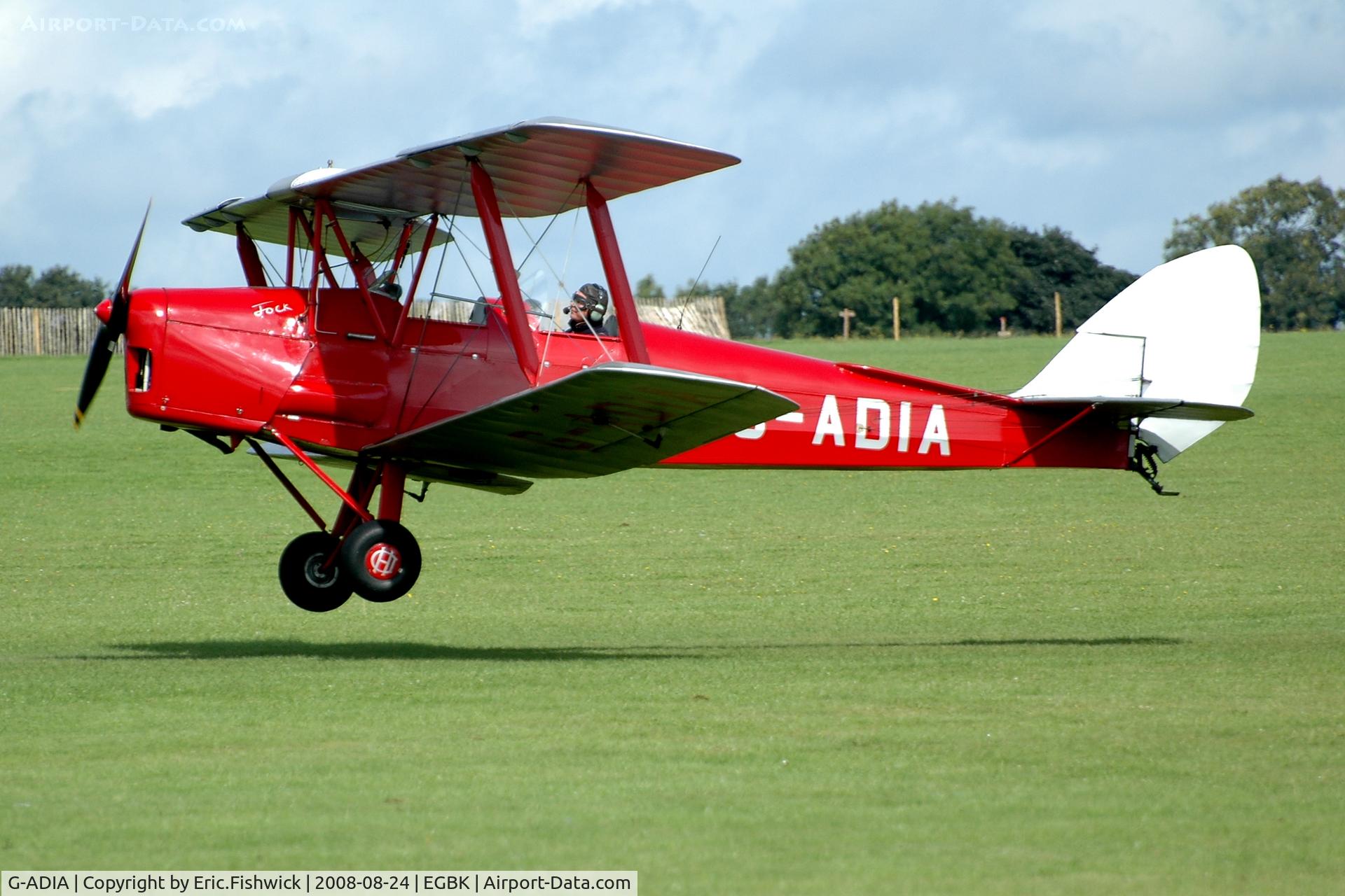 G-ADIA, 1935 De Havilland DH-82A Tiger Moth II C/N 3368, 3. G-ADIA at the Sywell Airshow 24 Aug 2008