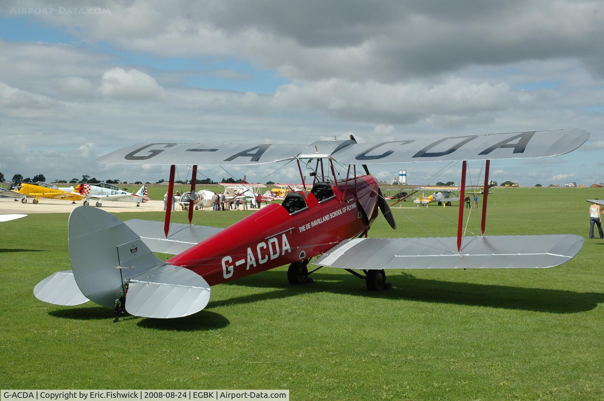 G-ACDA, 1934 De Havilland DH-82A Tiger Moth II C/N 3175, 2. G-ACDA at the Sywell Airshow 24 Aug 2008