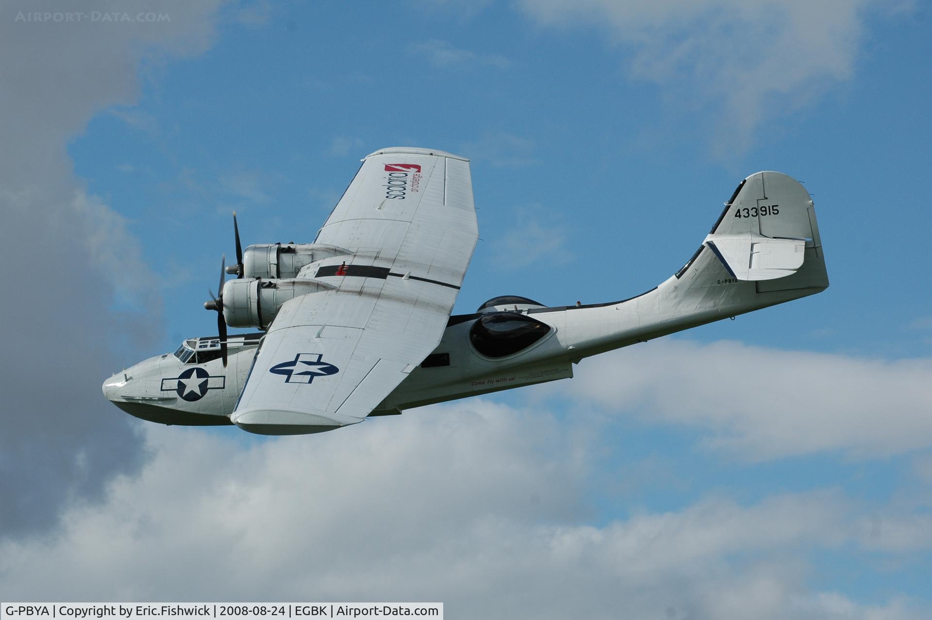 G-PBYA, 1944 Consolidated (Canadian Vickers) PBV-1A Canso A C/N CV-283, 41. 44-33915 ('Sophisticat') - or 'The Big White Cat' at the Sywell Airshow 24 Aug 2008