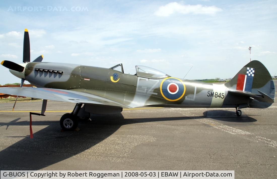 G-BUOS, 1945 Supermarine 394 Spitfire FR.XVIIIe C/N 6S/672224, 18 th Antwerp Stampe Fly in