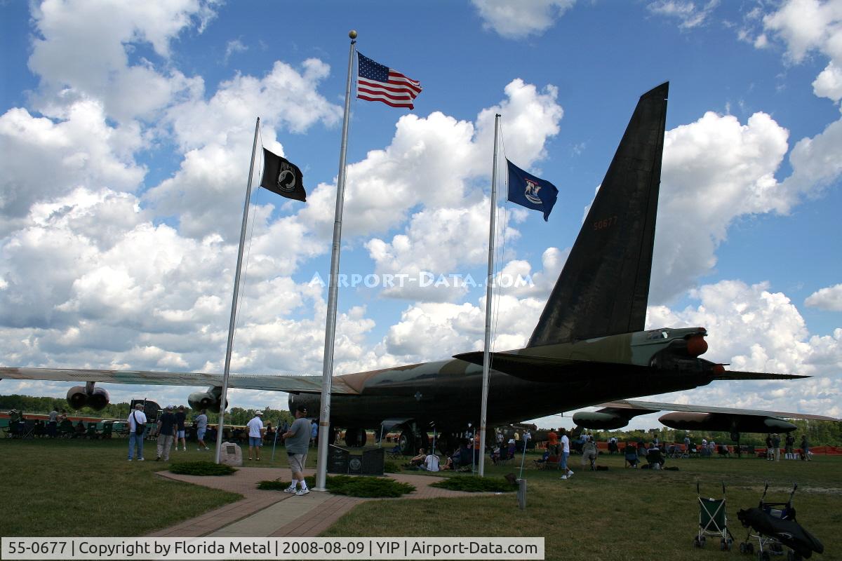 55-0677, 1955 Boeing B-52D Stratofortress C/N 464024, B-52 at Yankee Air Force Museum