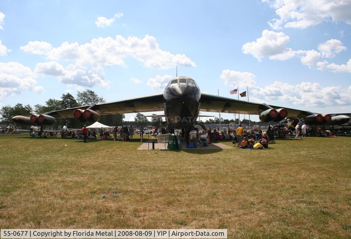 55-0677, 1955 Boeing B-52D Stratofortress C/N 464024, B-52 at Yankee Air Force Museum