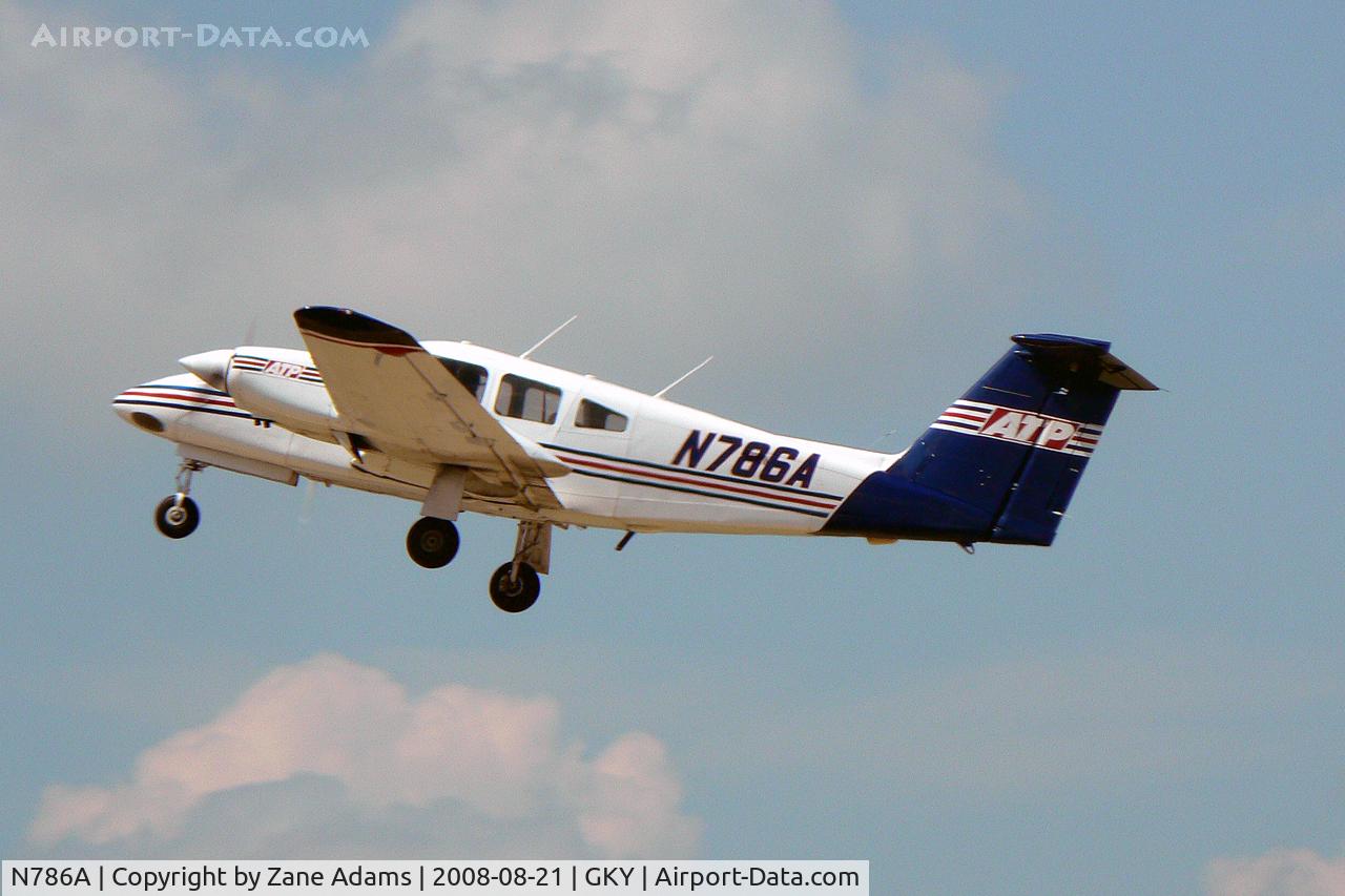 N786A, 1997 Piper PA-44-180 Seminole C/N 4496016, ATP at Arlington Municipal