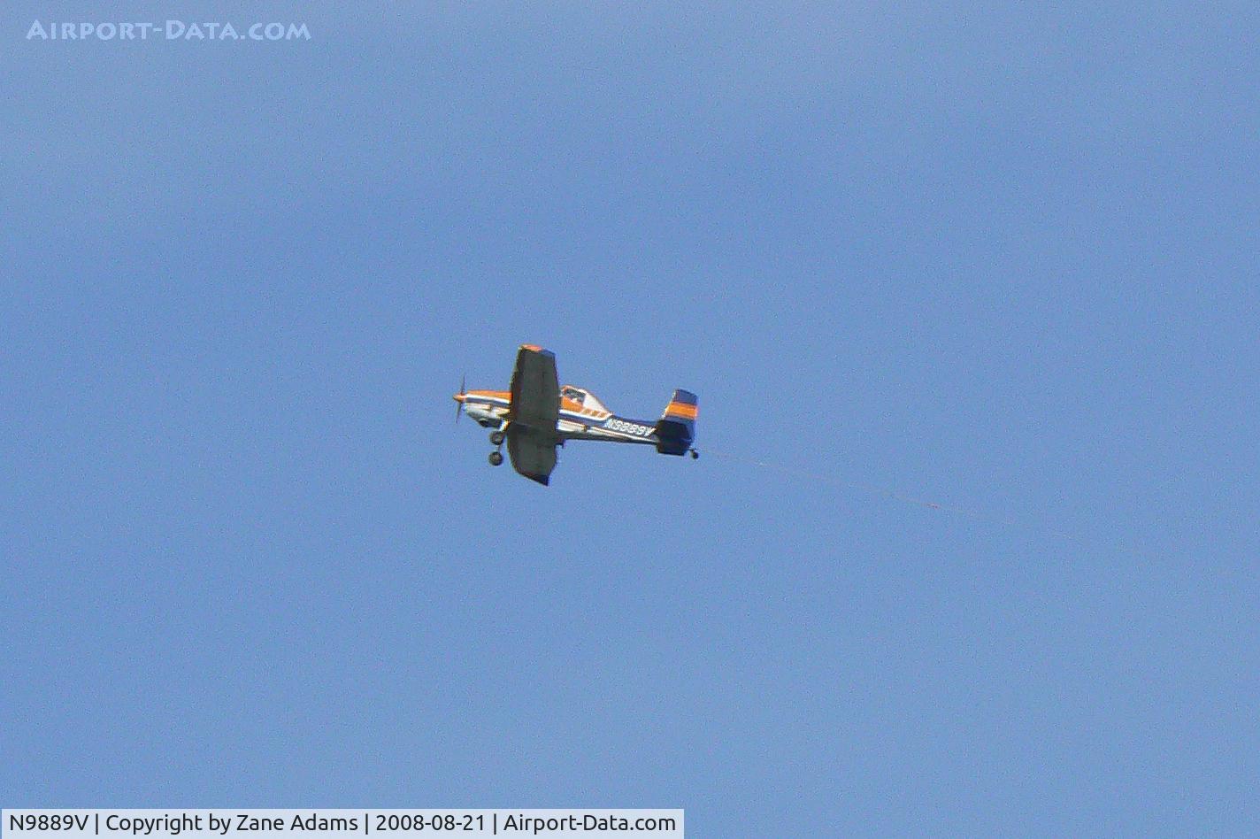 N9889V, 1966 Cessna 188 AGwagon C/N 188-0139, Banner towing over Ft. Worth, TX