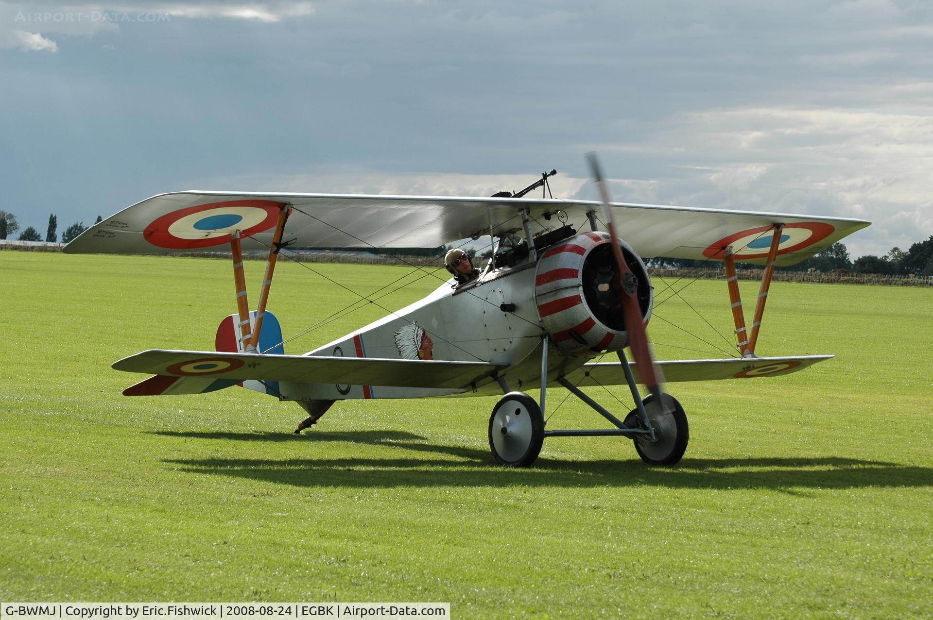 G-BWMJ, 1981 Nieuport 17 Scout Replica C/N PFA 121-12351, 3. N1977 at the Sywell Airshow 24 Aug 2008
