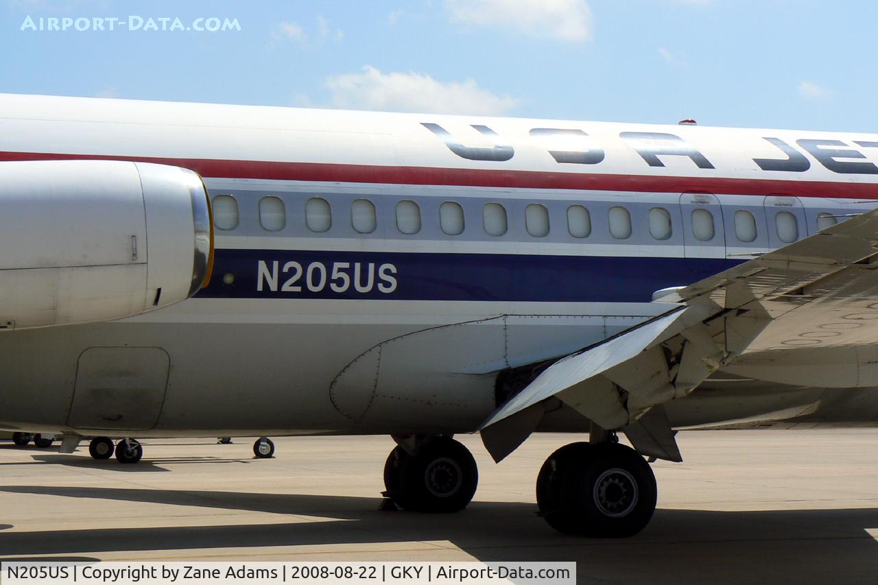 N205US, 1976 McDonnell Douglas DC-9-32F C/N 47690, USA Jet DC-9 at Arlington Municipal