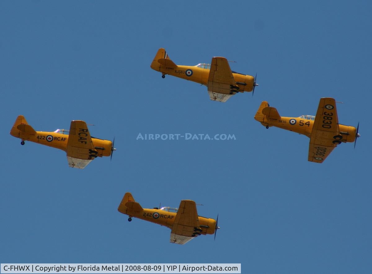C-FHWX, 1941 Noorduyn AT-16 Harvard II C/N 76-3553, Formation of Canadian Harvards