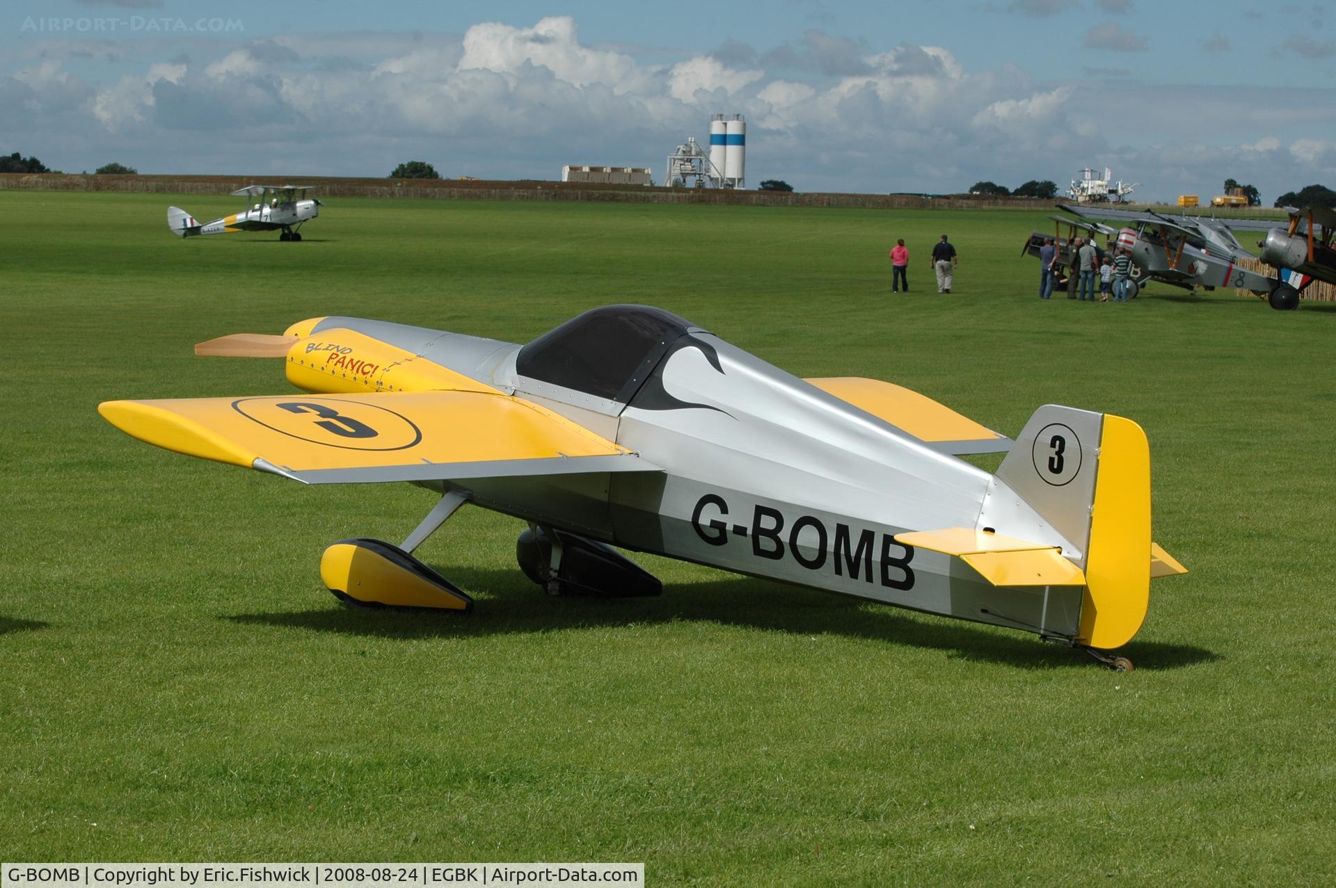 G-BOMB, 1988 Cassutt IIIM Racer C/N PFA 034-10386, 1. G-BOMB at the Sywell Airshow 24 Aug 2008