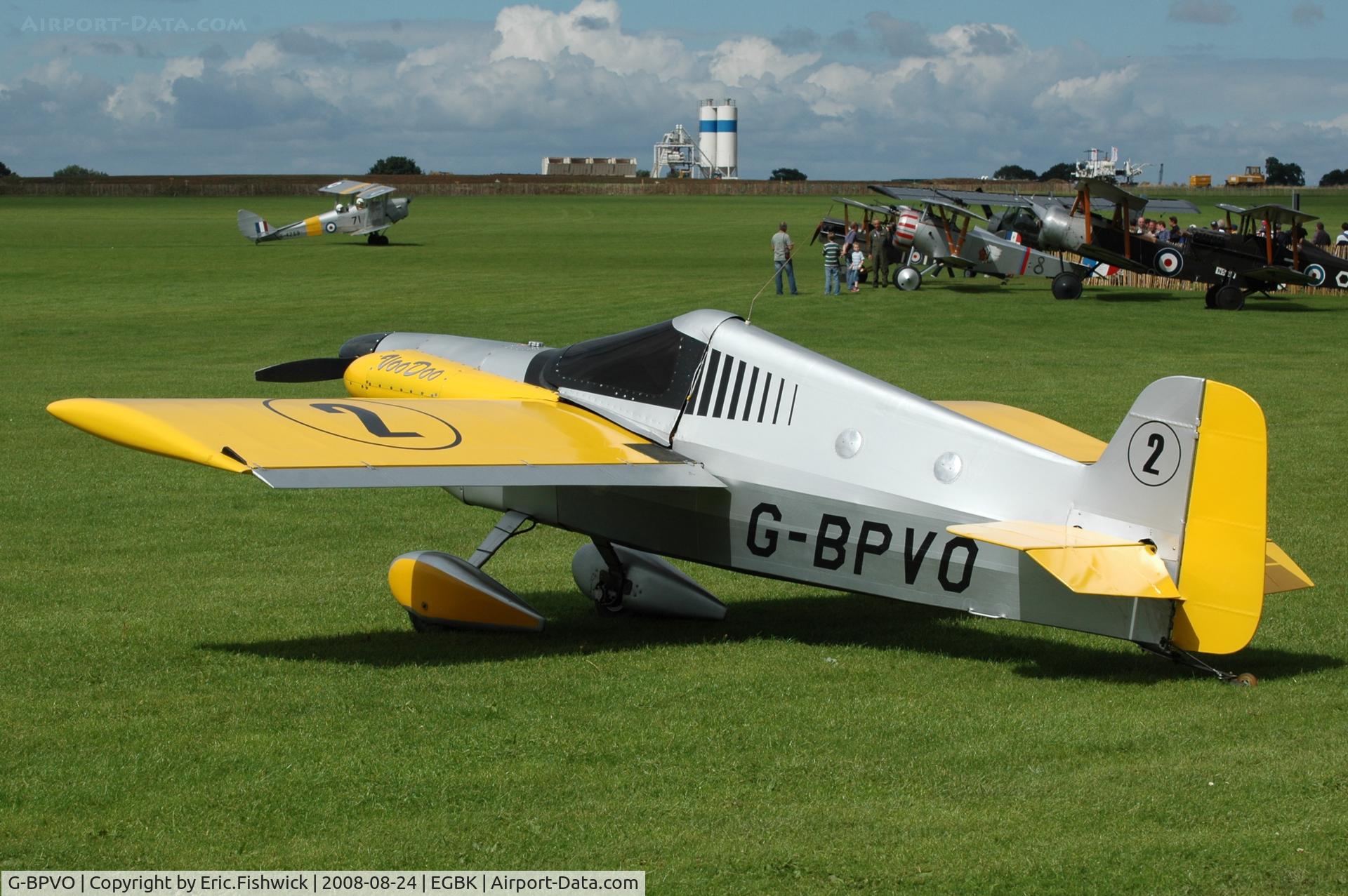 G-BPVO, 1973 Cassutt IIIM Racer C/N DG1, 1. G-BPVO at the Sywell Airshow 24 Aug 2008